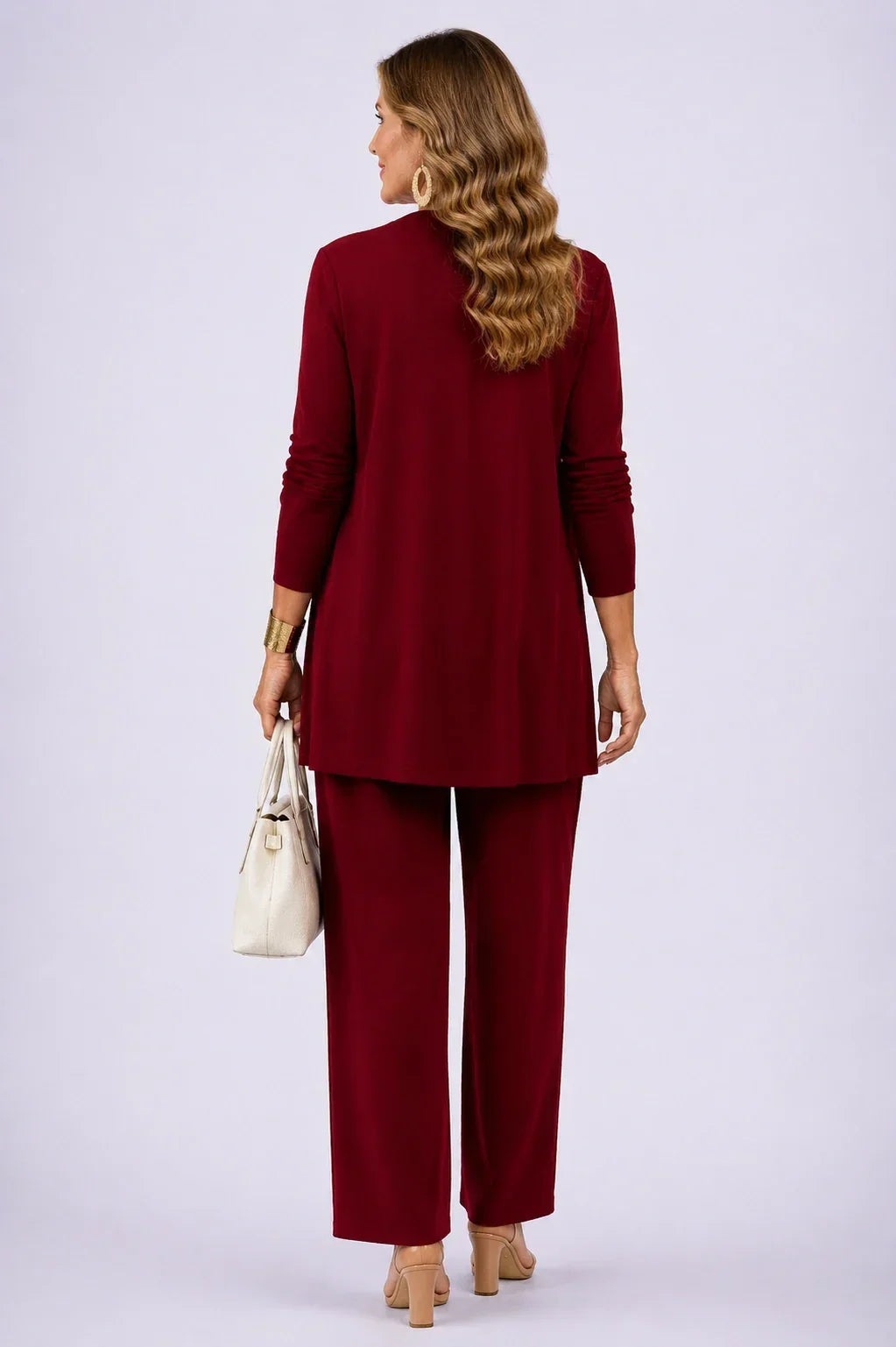 Holly | Burgundy Floral Three-Piece Set