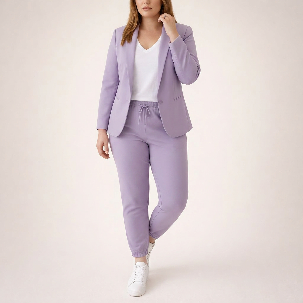Eva | Loose Suit Set with a Sporty Accent