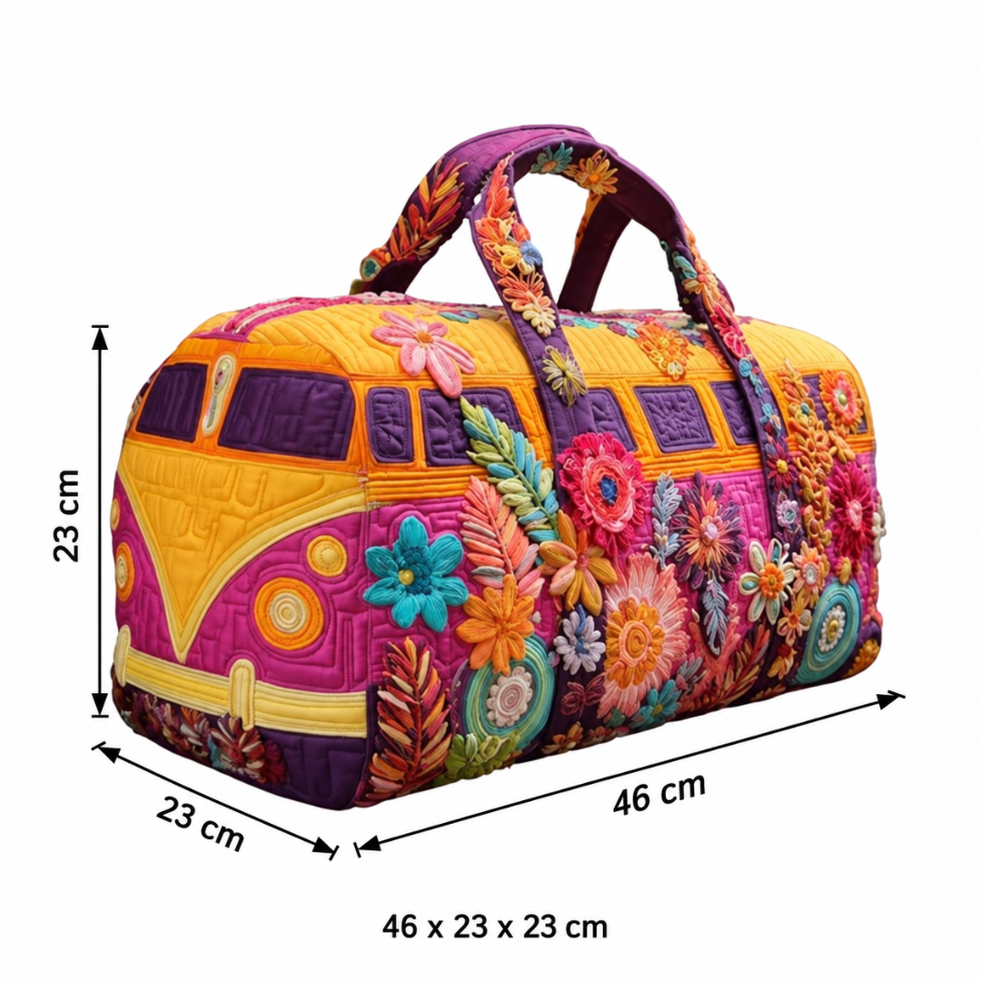 FLORAVANA | QUILTED TRAVEL DUFFLE BAG