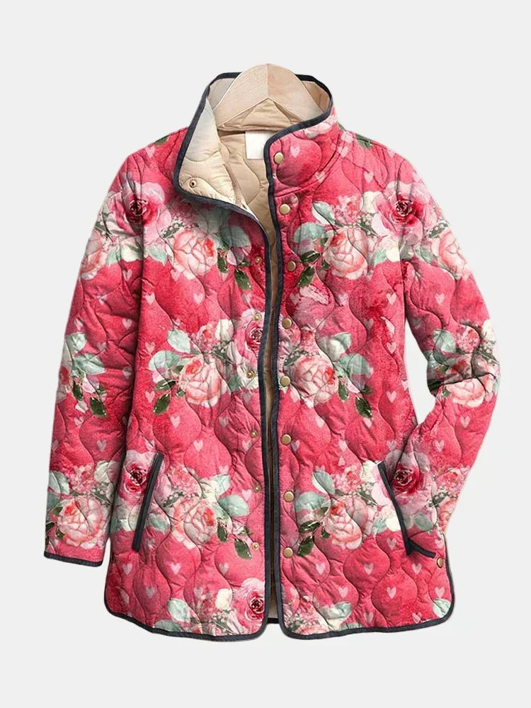 Freya™ | Women's Floral Print Quilted Jacket