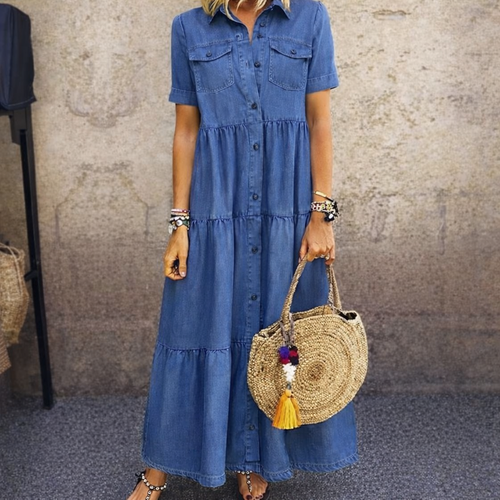ELIZABETH | BUTTON-FRONT DRESS
