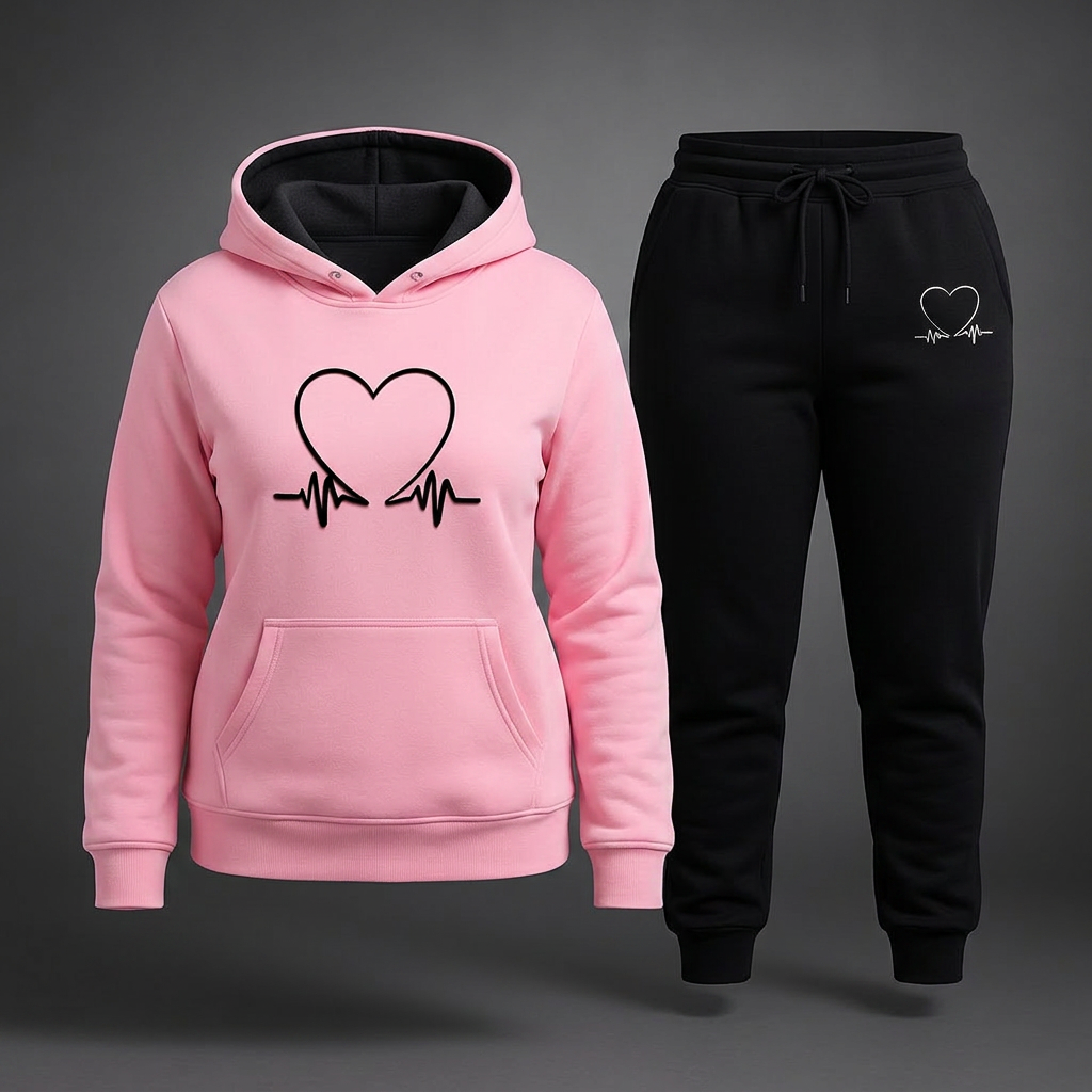 Marcia | Heartbeat Tracksuit Set