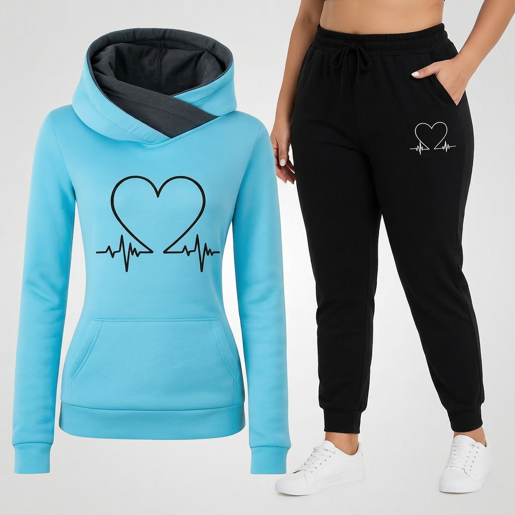 Marcia | Heartbeat Tracksuit Set