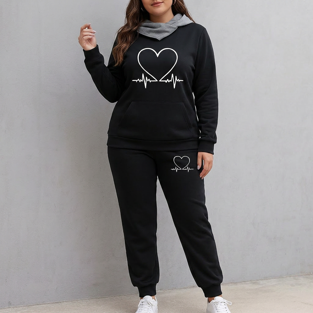 Marcia | Heartbeat Tracksuit Set