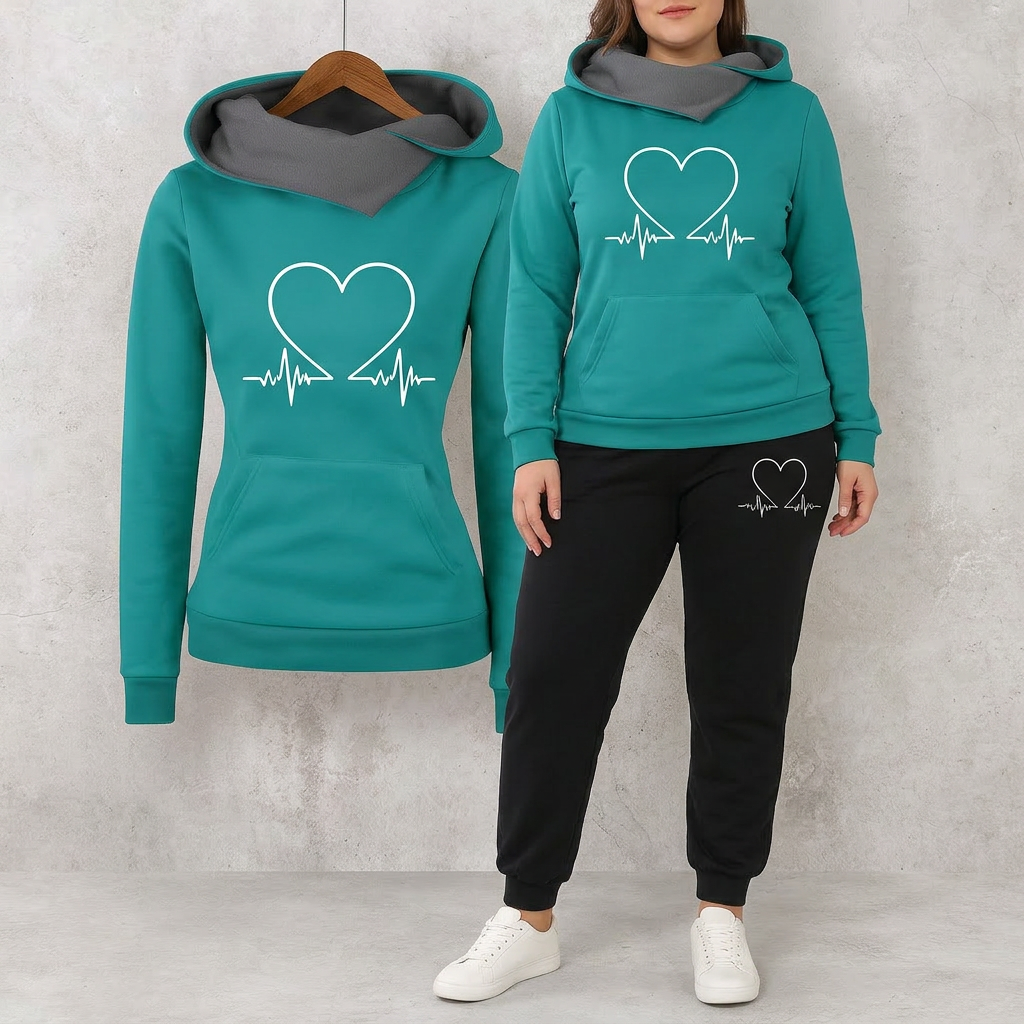 Marcia | Heartbeat Tracksuit Set