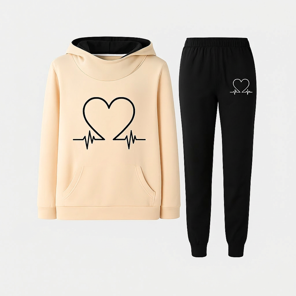 Marcia | Heartbeat Tracksuit Set