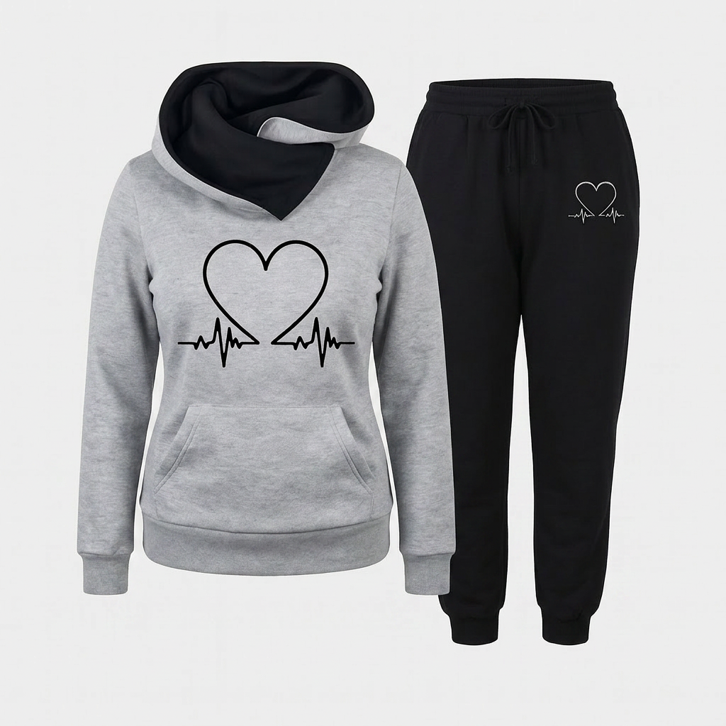 Marcia | Heartbeat Tracksuit Set