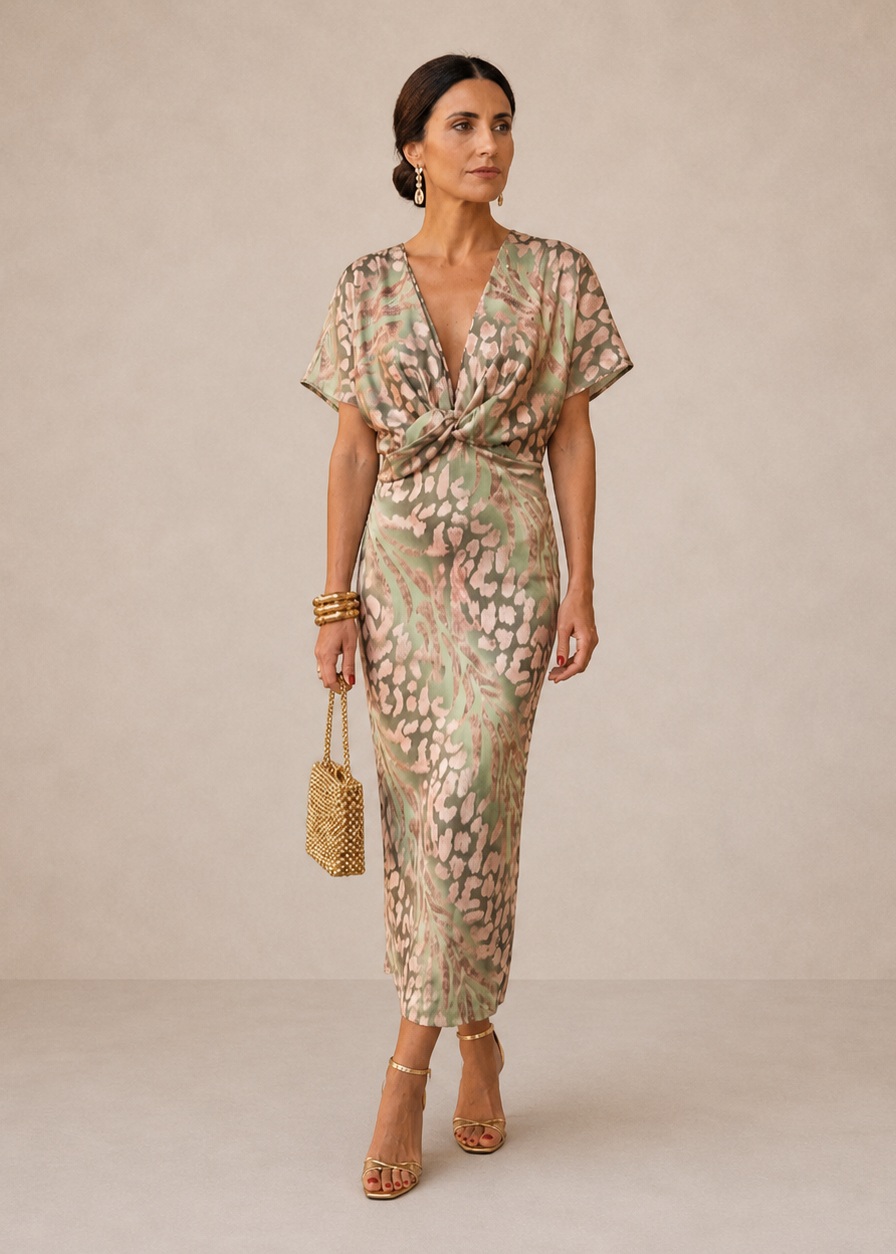 Copper Midi Dress | Women's Summer Dress