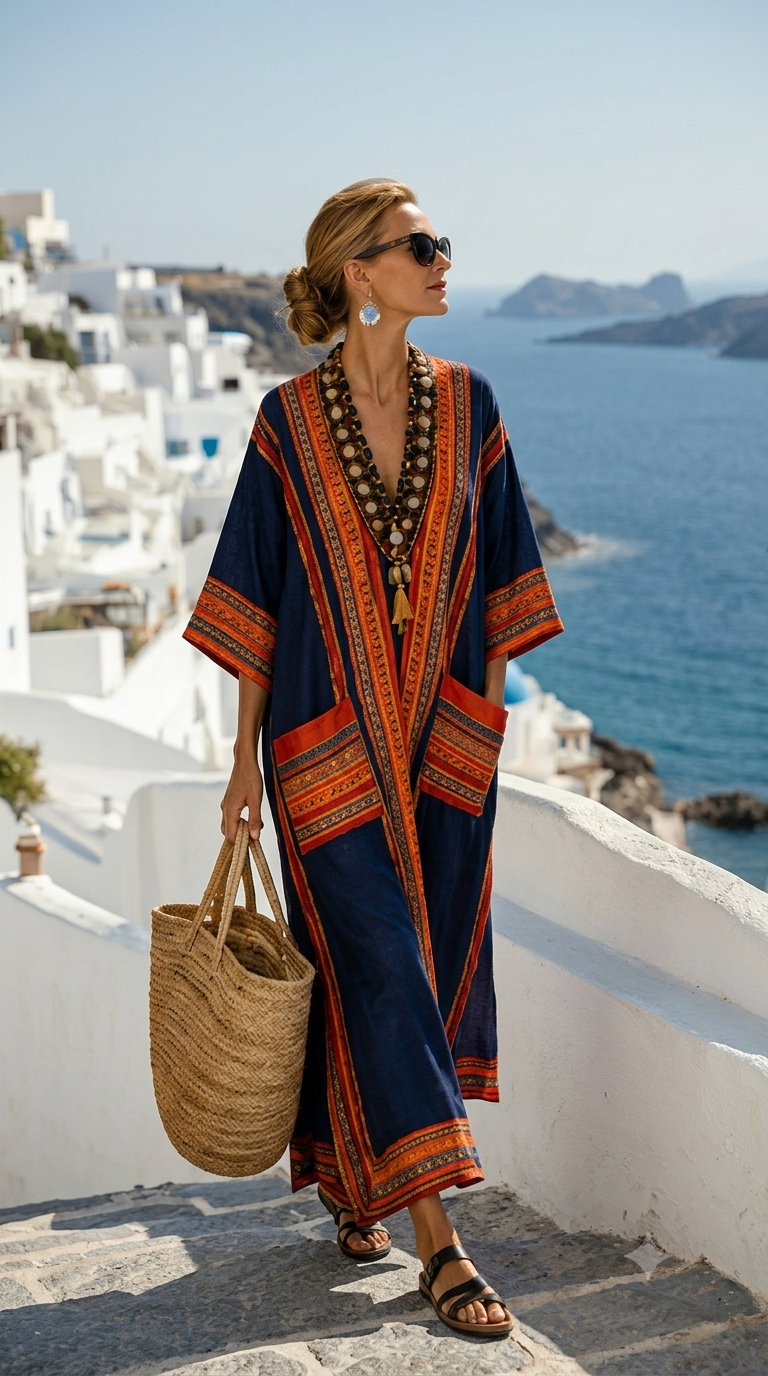 Renée | Elegant Long Summer Caftan
