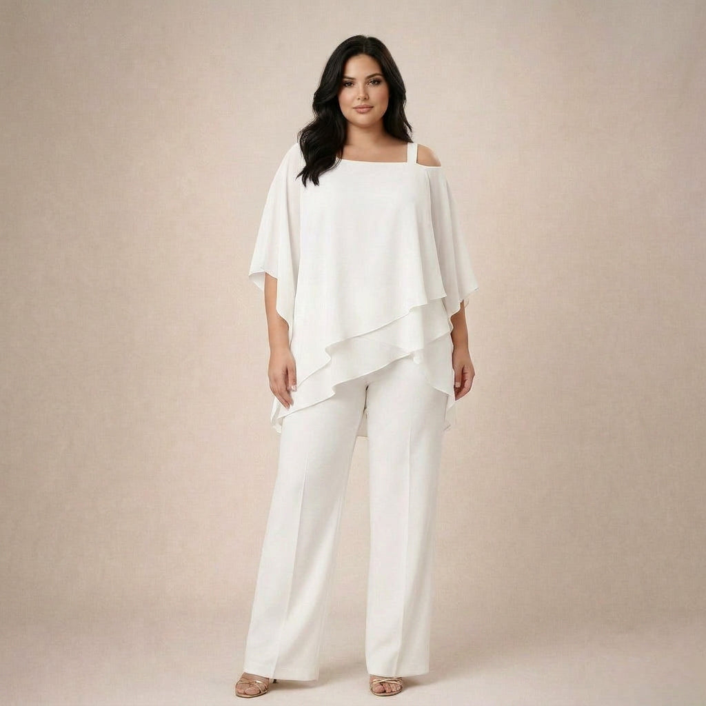 Clara | Elegant Set with Layered Blouse