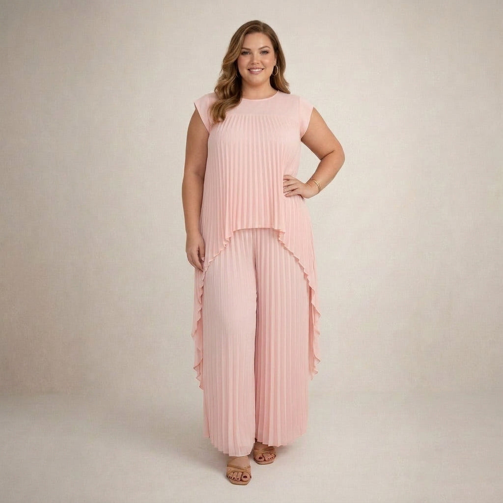Halina | Elegant Pleated Set