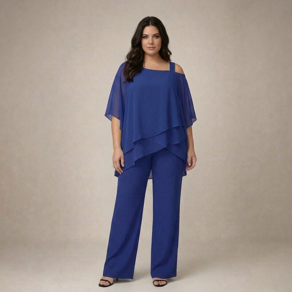 Clara | Elegant Set with Layered Blouse