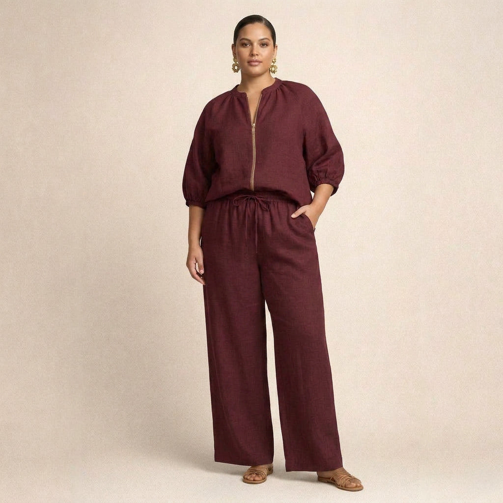 Adeline | Casual Set with Zipper