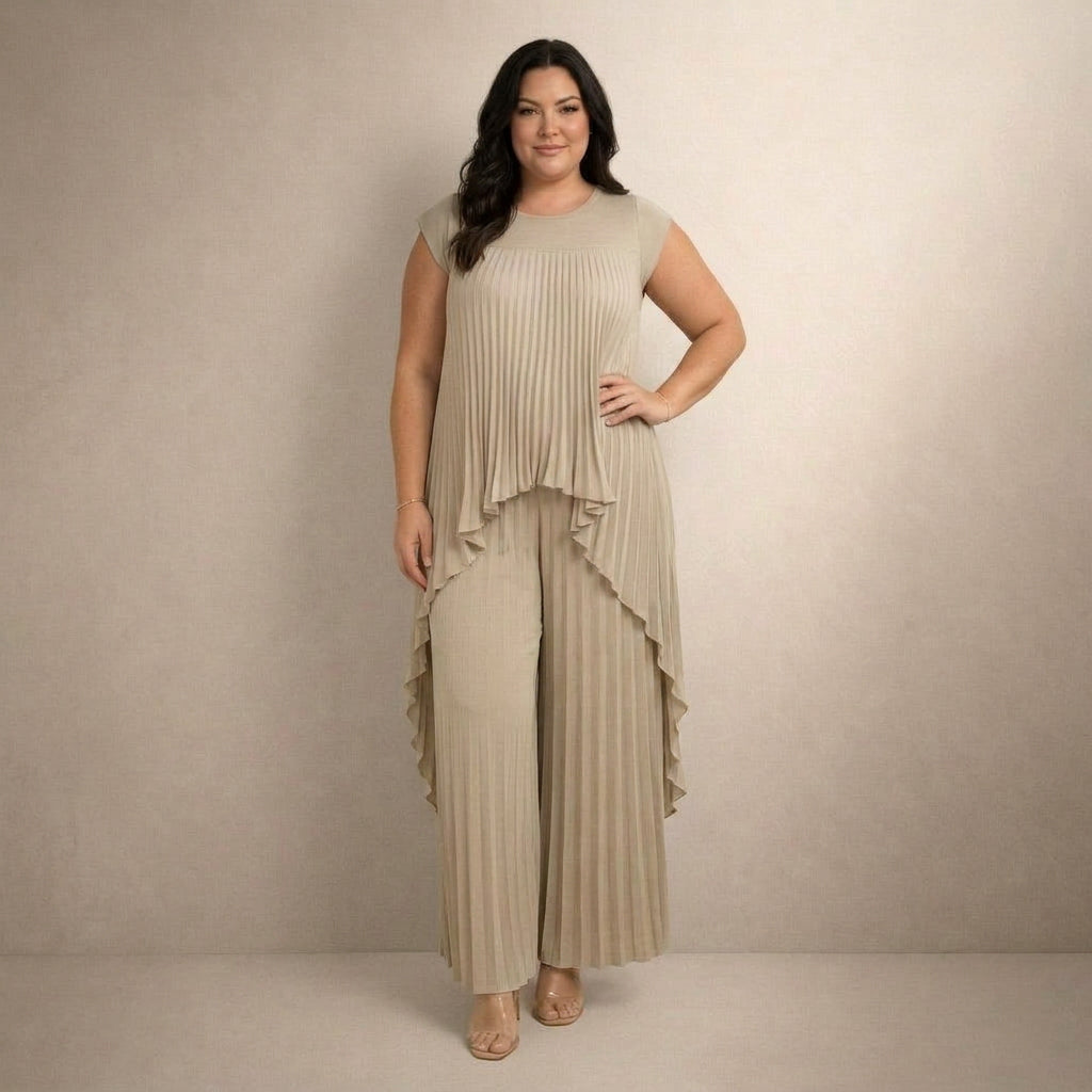 Halina | Elegant Pleated Set