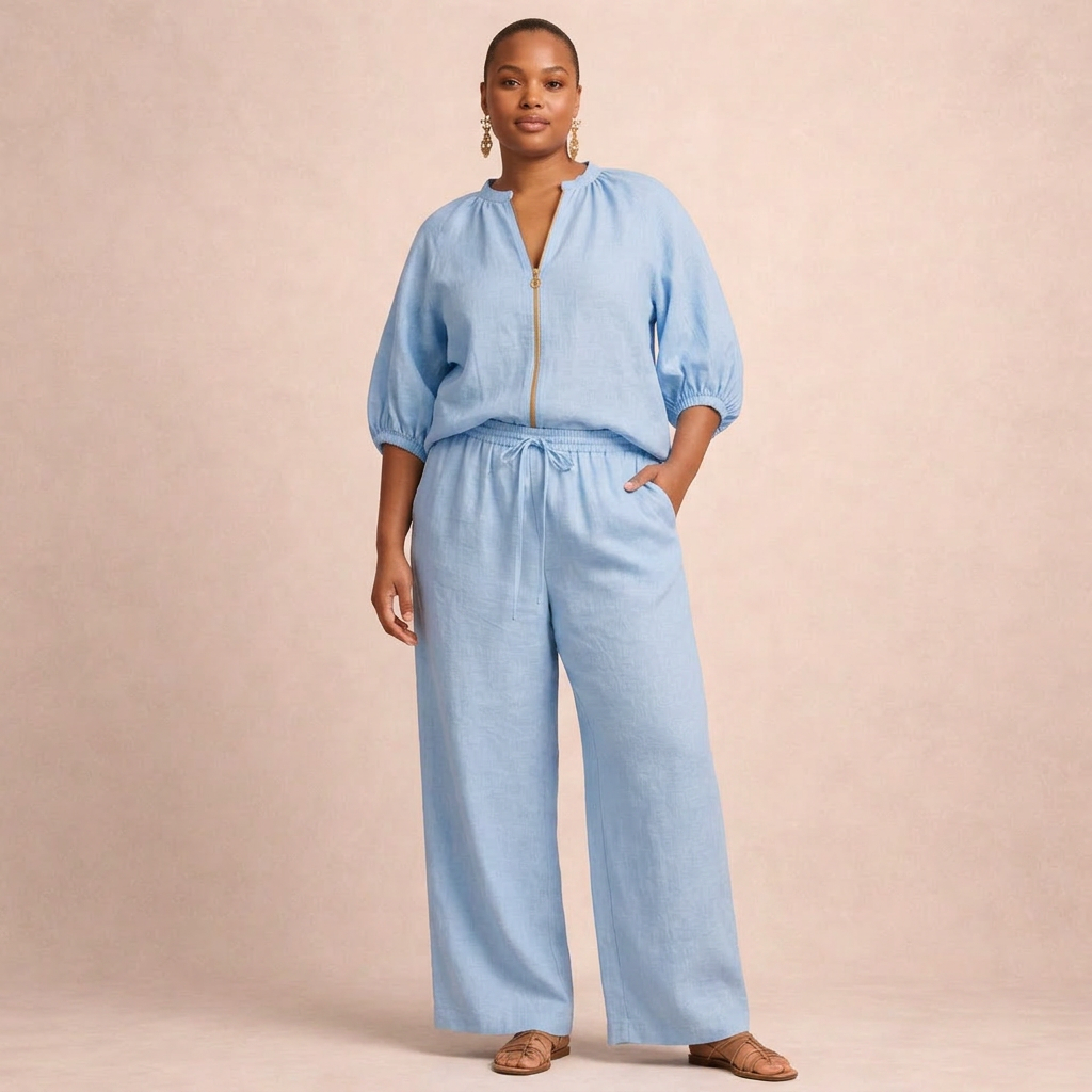 Adeline | Casual Set with Zipper