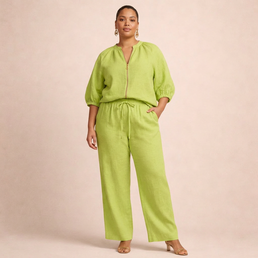 Adeline | Casual Set with Zipper