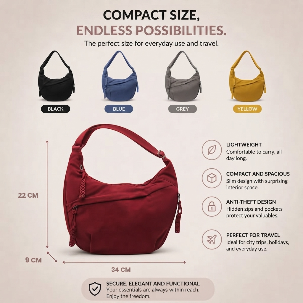 Luce | Ochre Shoulder Bag