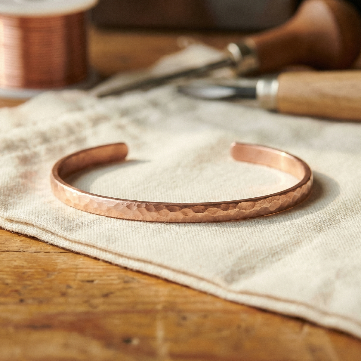 Amelia's Sand Copper Anklet