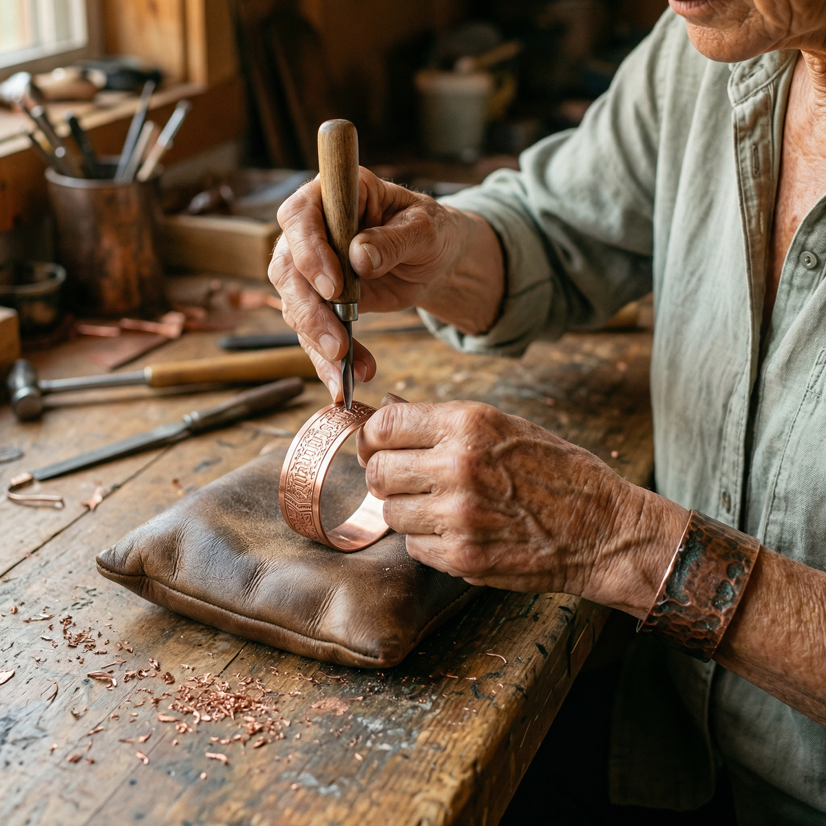 Amelia's Drift Copper Bracelet