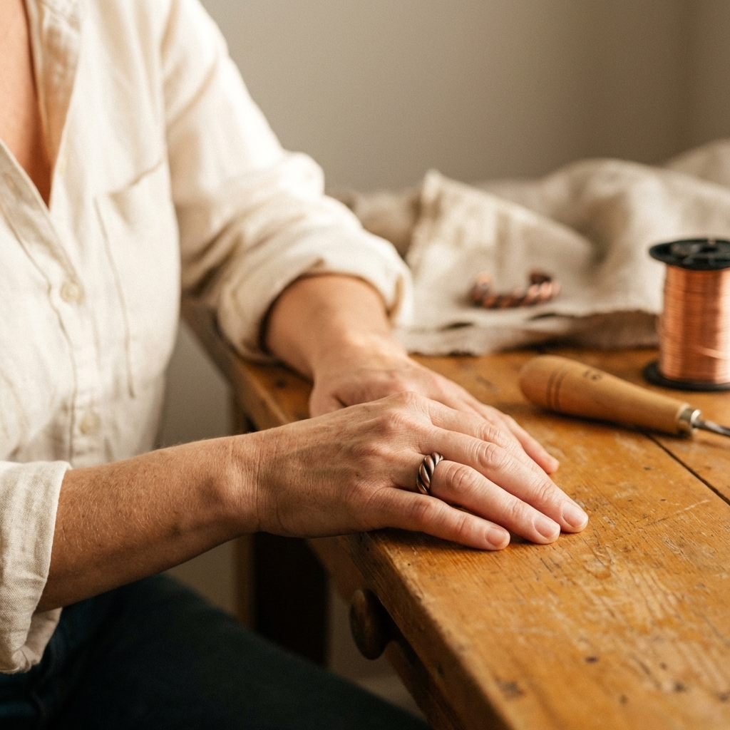 Amelia's Tine Copper Ring