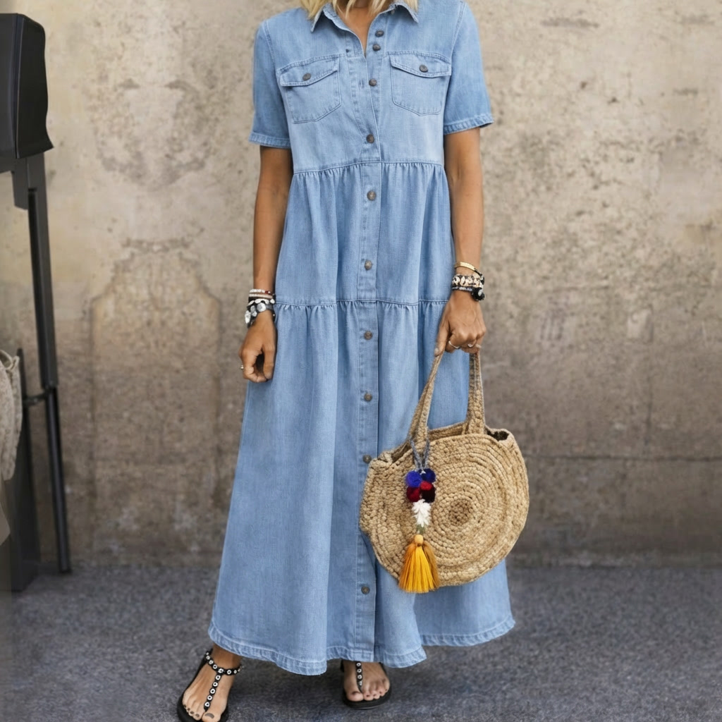 ELIZABETH | BUTTON-FRONT DRESS