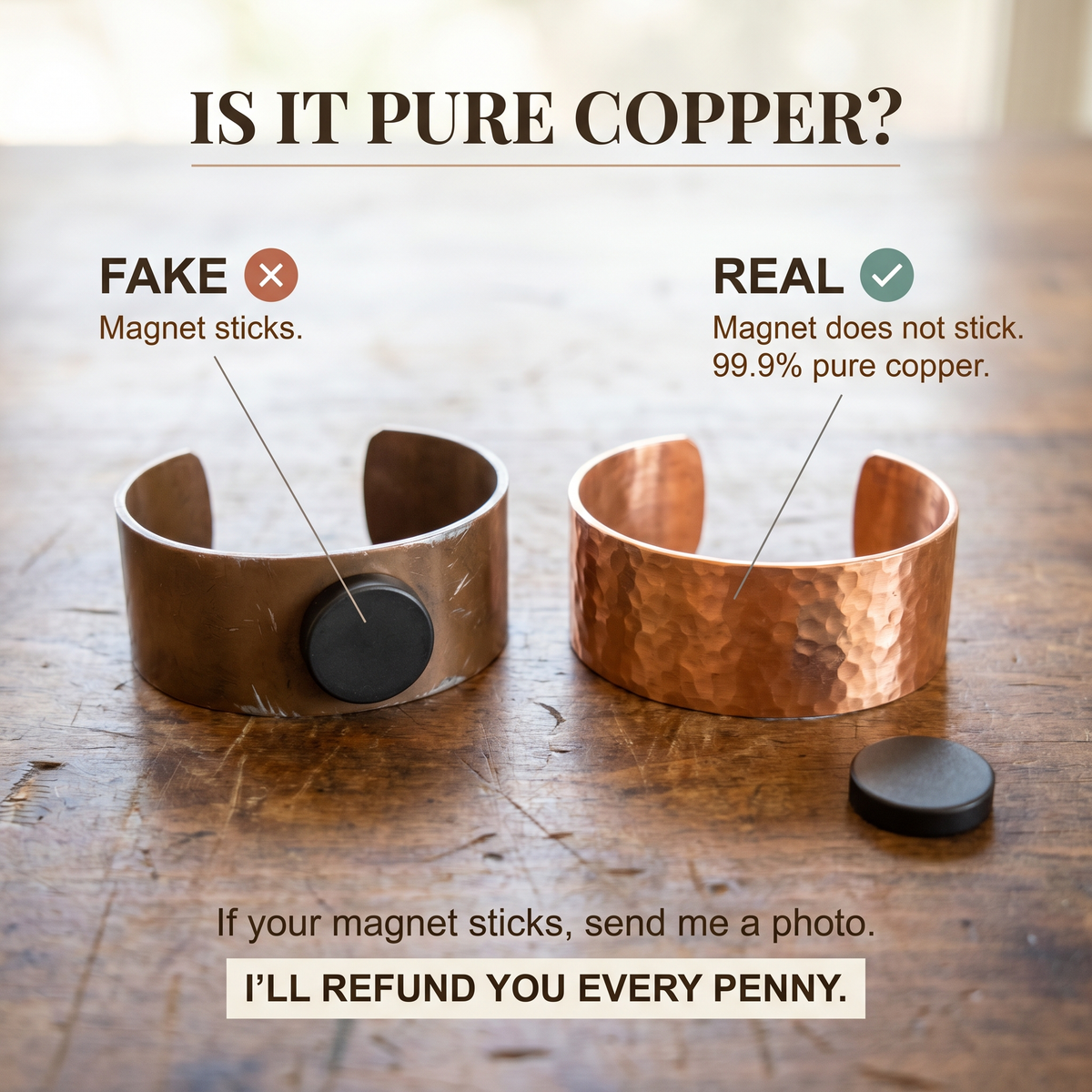 Amelia's Pike Men's Copper Bracelet